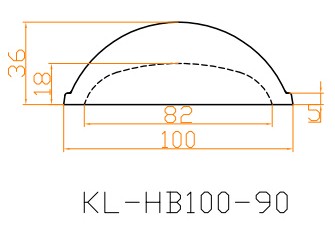 Боросиликатная линза   KL-HB100-90°